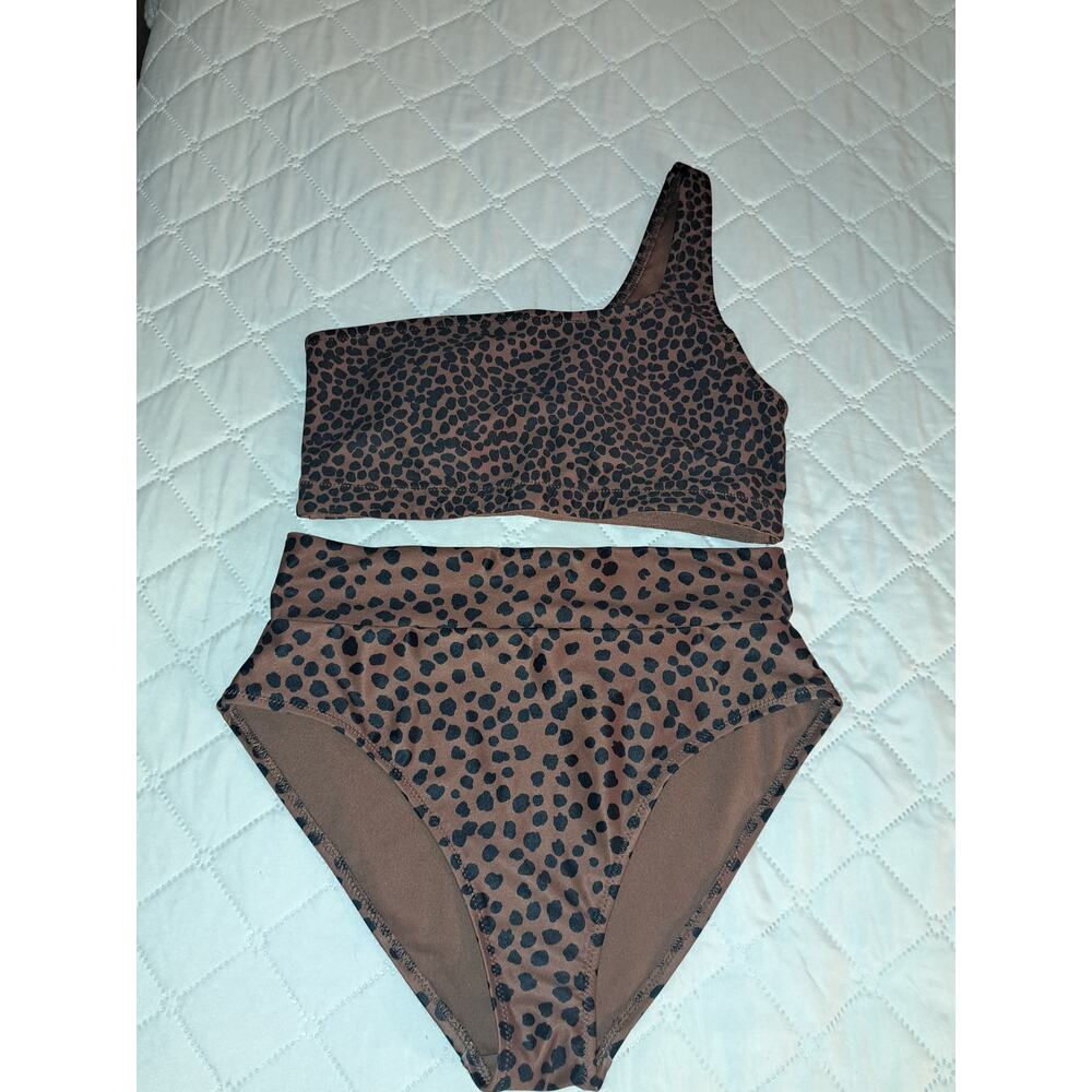 Old Navy Leopard Bikini 2 Tops and 1 Bottom M